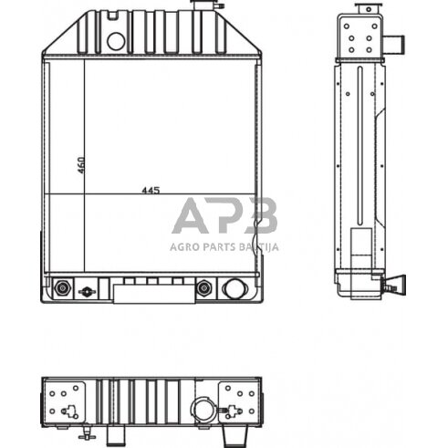 Traktoriaus radiatorius NH 81874687N 1