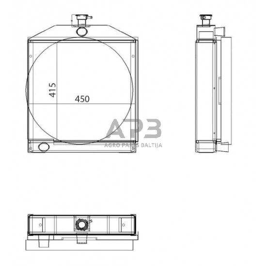Traktoriaus radiatorius V32611000N 1