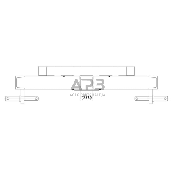 Traktoriaus prikabinimo trikampis 1000,00 mm TL150950 2