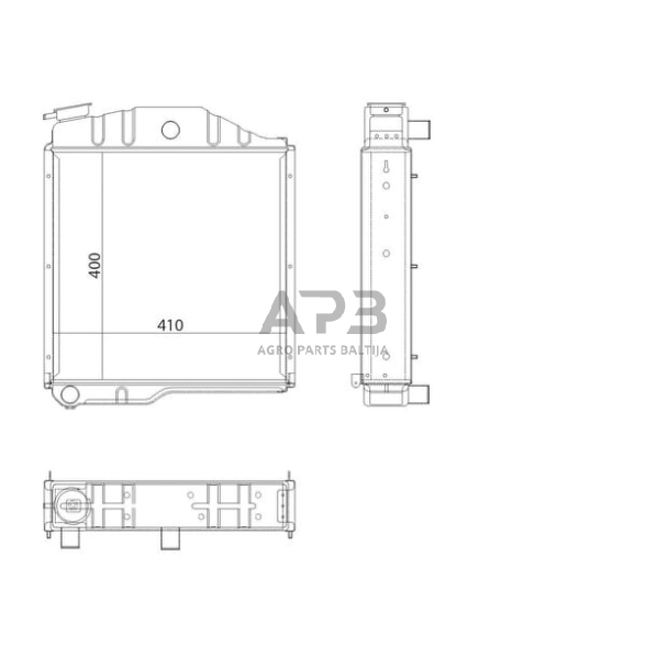 Traktoriaus radiatorius 70011005N 1