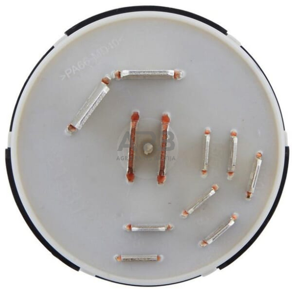 Traktoriaus užvedimo spynelė Hella 12/24V, P-0-1-2-3, 10 kontaktų 6JB003959001 2