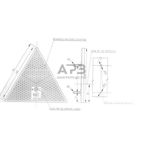 Trikampis atšvaitas Waś 1415000301 3