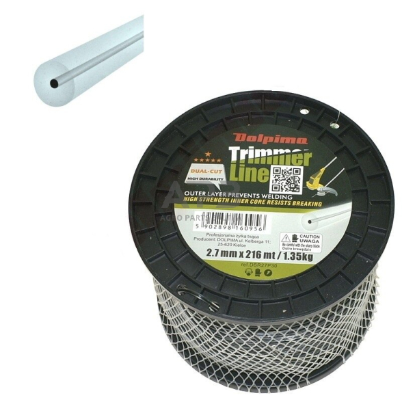 Trimerio valas DUAL-CUT 216 metrų 2.70 mm