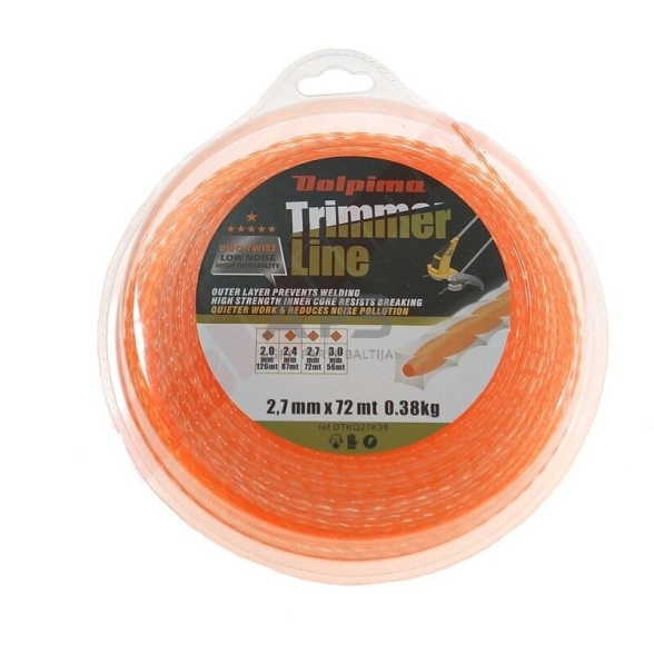 Trimerio valas DUO-TWIST 72 metrų 2.70 mm   1