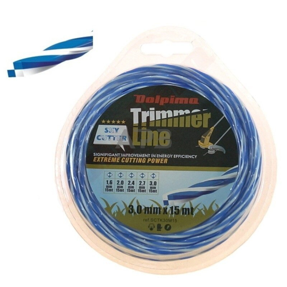 Trimerio valas SKY-CUTTER SQUARE TWIST 15 metrų 3.00 mm