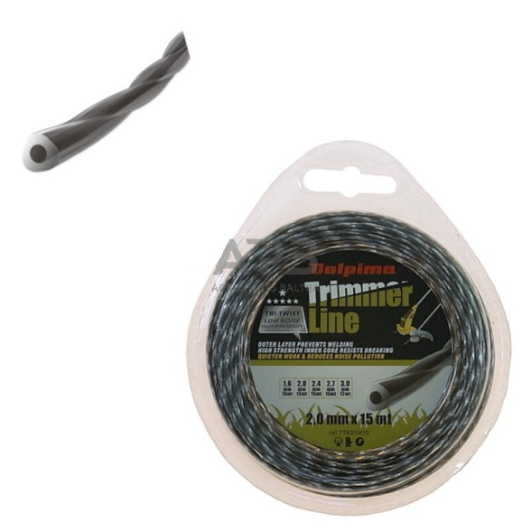 Trimerio valas TRI-TWIST 15 metrų 2.00 mm