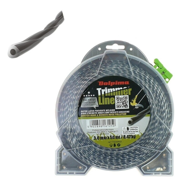 Trimerio valas TRI-TWIST 50 metrų 3.00 mm