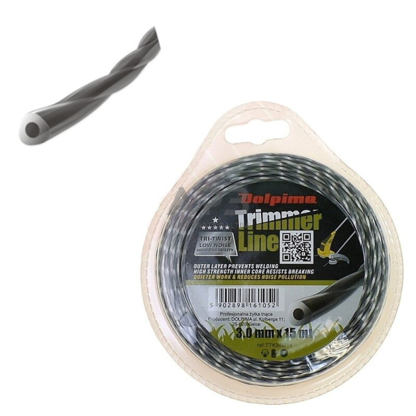 Trimerio valas TRI-TWIST 15 metrų 3.00 mm