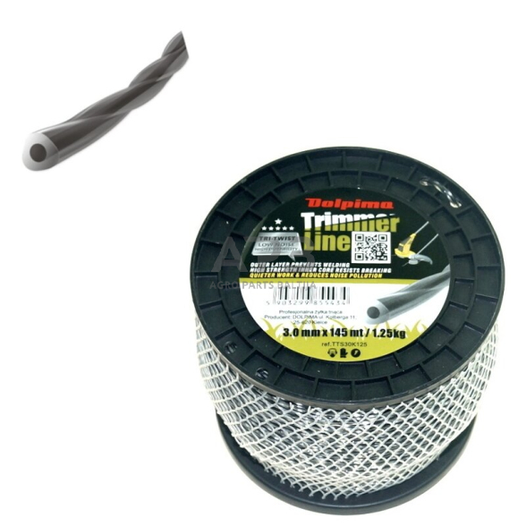 Trimerio valas TRI-TWIST 145 metrų 3.00 mm