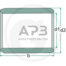 Universalus slydimo guolis BMZ1525 1