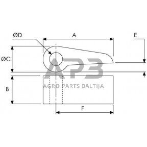 Užrakto kištukas 3x1 3/8x3/4 WS3106