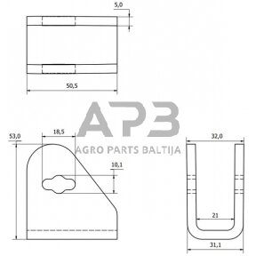 Užrakto laikiklis WS3104A