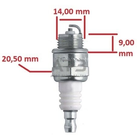 Uždegimo žvakė BR2LM, RJ19LM, WR11EO modeliams BRIGGS & STRATTON CLASSIC , QUATRO , QUANTUM ir kitiems.