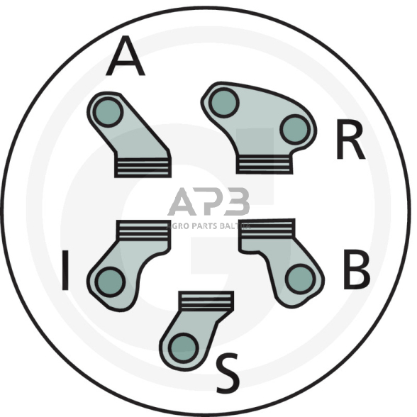 Uždegimo spynelė AYP 5 kontaktų 2683R 1