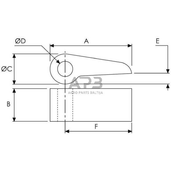 Užrakto kištukas 3x1 3/8x3/4 WS3106 1