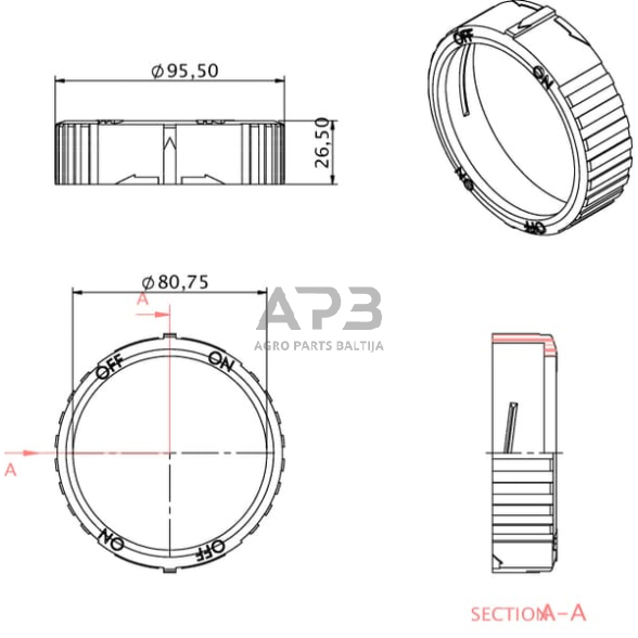 Užrakto žiedas Kramp 87840170KR 1