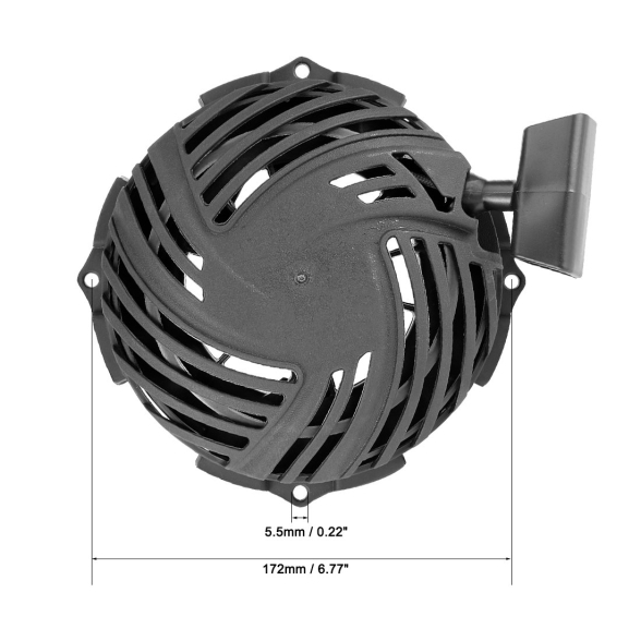 Užvedimo starteris Briggs & Stratton 08P5, 093J, 09P6, 09P7, 450E, 500E, 550E, 575E, 593961, 591139, 590588, 593959 1