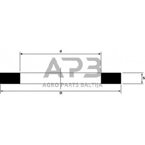 Varinė poveržlė 5x10x1mm 25 vienetai CU051010P025