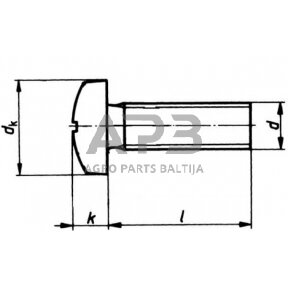 Varžtas DIN88107 M10x60, 881071060