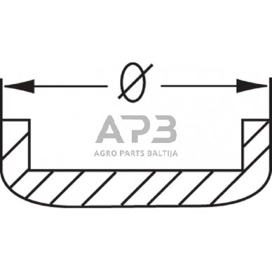 Variklio bloko kamštis 25.40mm VC2540 1