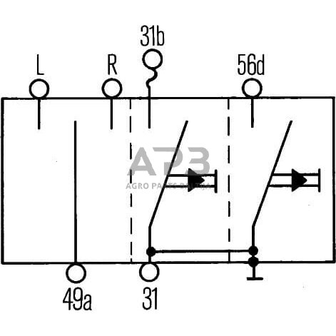 Vairo kolonėlės jungiklis 108mm Hella 6BA001539001 5