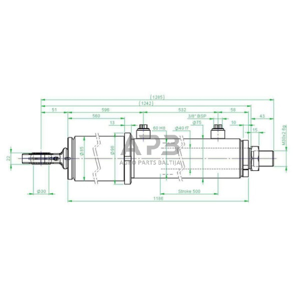 Vairo cilindras DL4060500 2