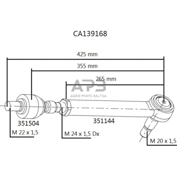 Vairo traukė Carraro CI139168 2