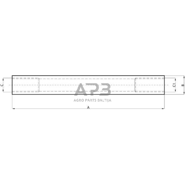 Vairo traukės vamzdis L1300mm SHP312KR 3