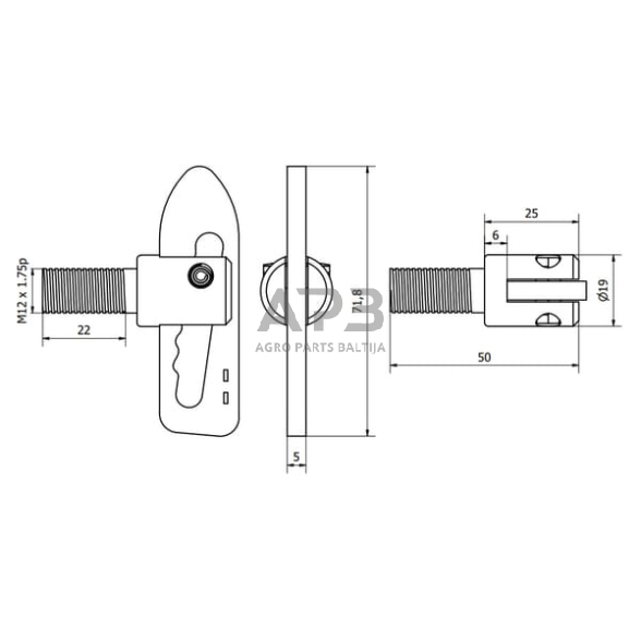 Varžtas M12x26 M53567 2