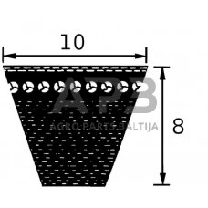 Ventiliatoriaus dirželis 1000mm Optibelt AVX101000