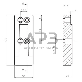 Veidrodėlio laikiklis SMAT NORD CA6356041