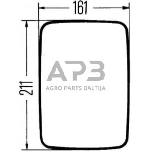 Veidrodėlis 211x161mm Hella 8SB501147021 6