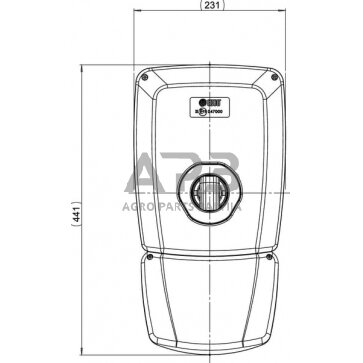 Veidrodėlis 440x230mm Britax 7135050AM 5