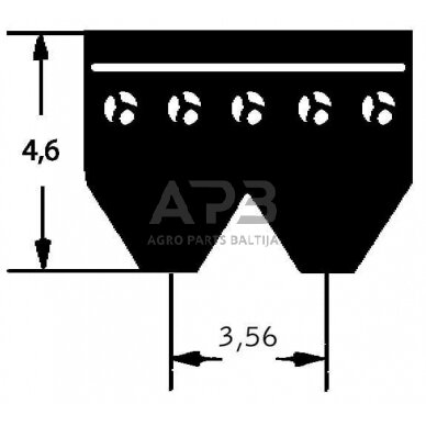 Ventiliatoriaus dirželis 2475mm LuK 8PK2475XD 3