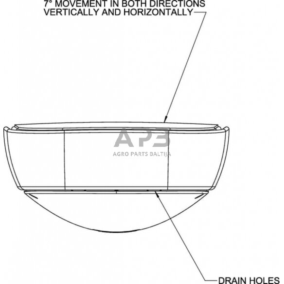 Veidrodėlis 330x240mm Britax 7130004AM 6