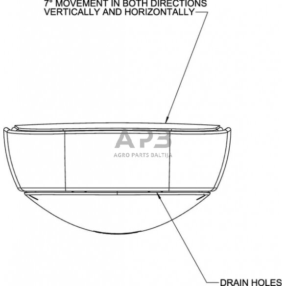 Veidrodėlis 330x240mm Britax 7130014AM 6