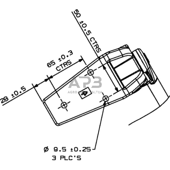 Veidrodėlio laikiklis Rh Britax 7260002A 5