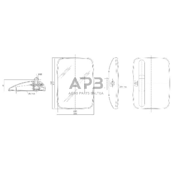 Veidrodėlis 310x225mm SMAT NORD CA6398025 2