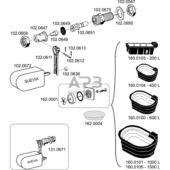 Veržlė Suevia R 1/2" SU1020547 1