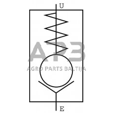 Vožtuvas 1/2" 0,5 Bar 316L, LCV10001RVS