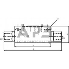 Vožtuvas A-06-3/8", VBPDL05001