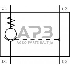 Vožtuvas FPD 3/4 5 1R G, FPD3451RG