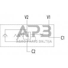 Vožtuvas VBCD SE A, G3/8" FLV, C056V0392FLV