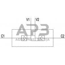 Vožtuvas VBPDE, G3/4", C056V0040