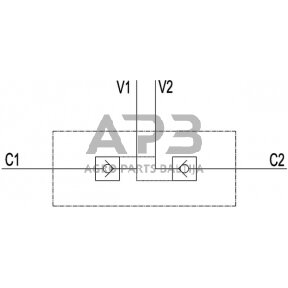 Vožtuvas 1/4 BSP, C056V0010