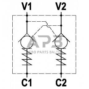 Vožtuvas 3/8-231 FPD382R08023