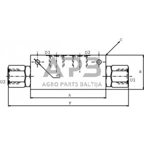 Vožtuvas A-06-3/8", VBPDL05001