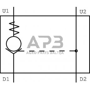 Vožtuvas FPD 3/4 5 1R G, FPD3451RG