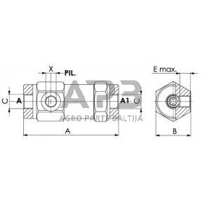 Vožtuvas S-04-1/4", VUPSL03001