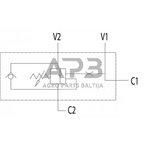 Vožtuvas VBCD SE A, G3/8" FLV, C056V0392FLV